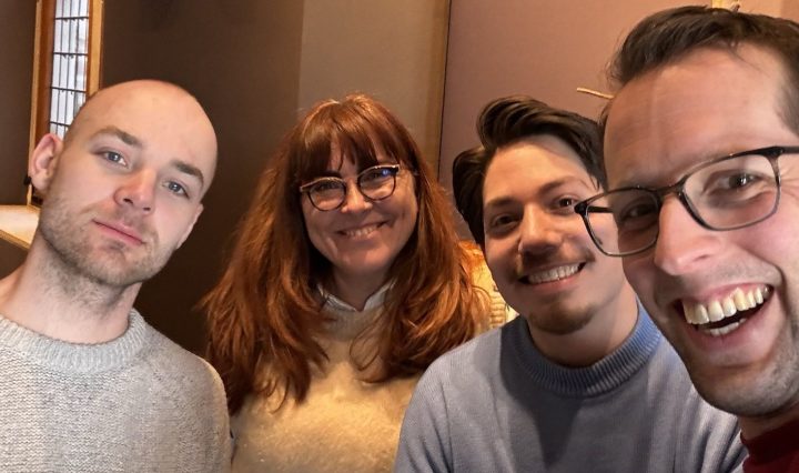 Rik, Susan, Toby en Zegert. Rik en Toby zijn van Restaurant Lutum in Wijk bij Duurstede, Susan en Zegert presenteren Smaakmakers.